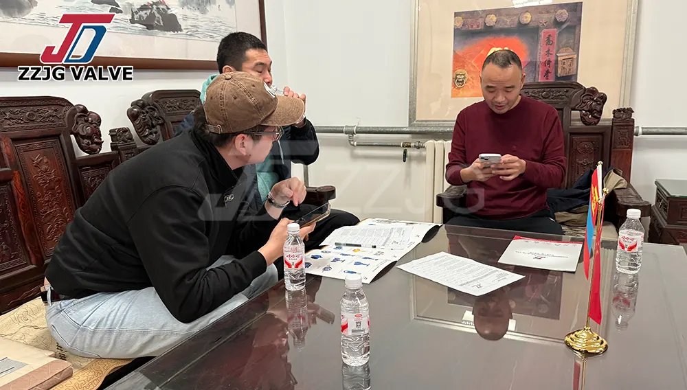 Mongolian Customers Visit ZZJG VALVE to Inspect Plug Valves