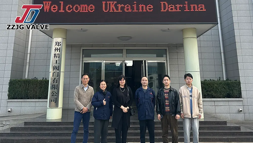 Ukrainian customer visited ZZJG for inspection