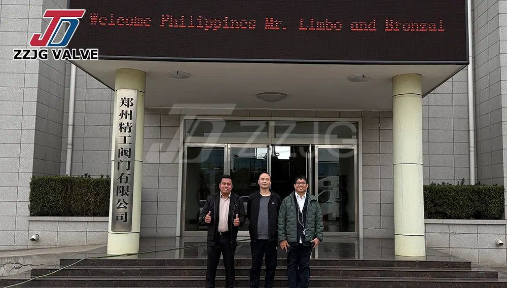 Philippine Long-term Customers Visit ZZJG Valve Factory
