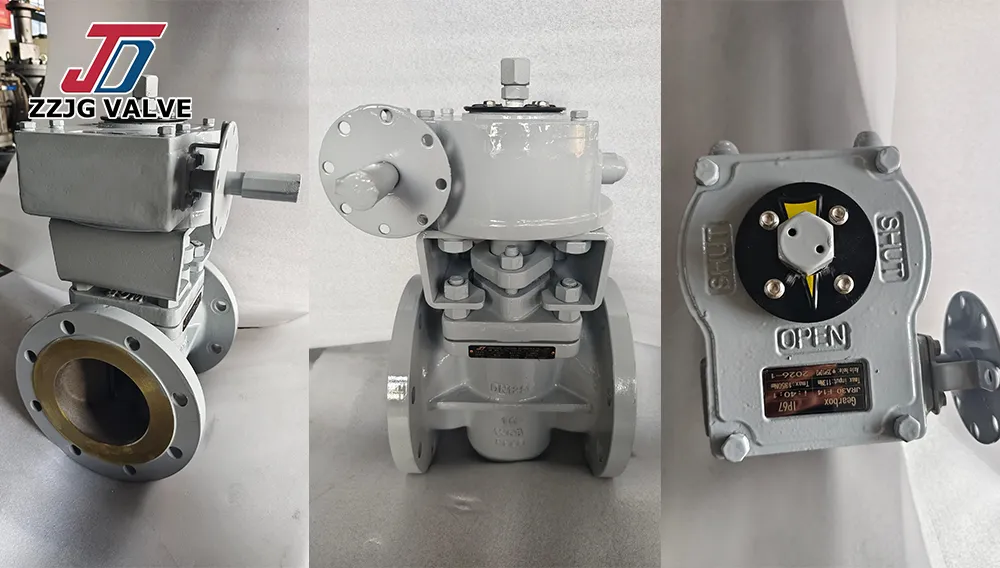 ZZJG VALVE Ships DN100/DN125 PN10 Top Entry Oil Sealed Plug Valves