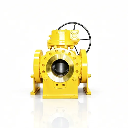 Full Port Three Way High Pressure Metal Sealing Plug Valve 2